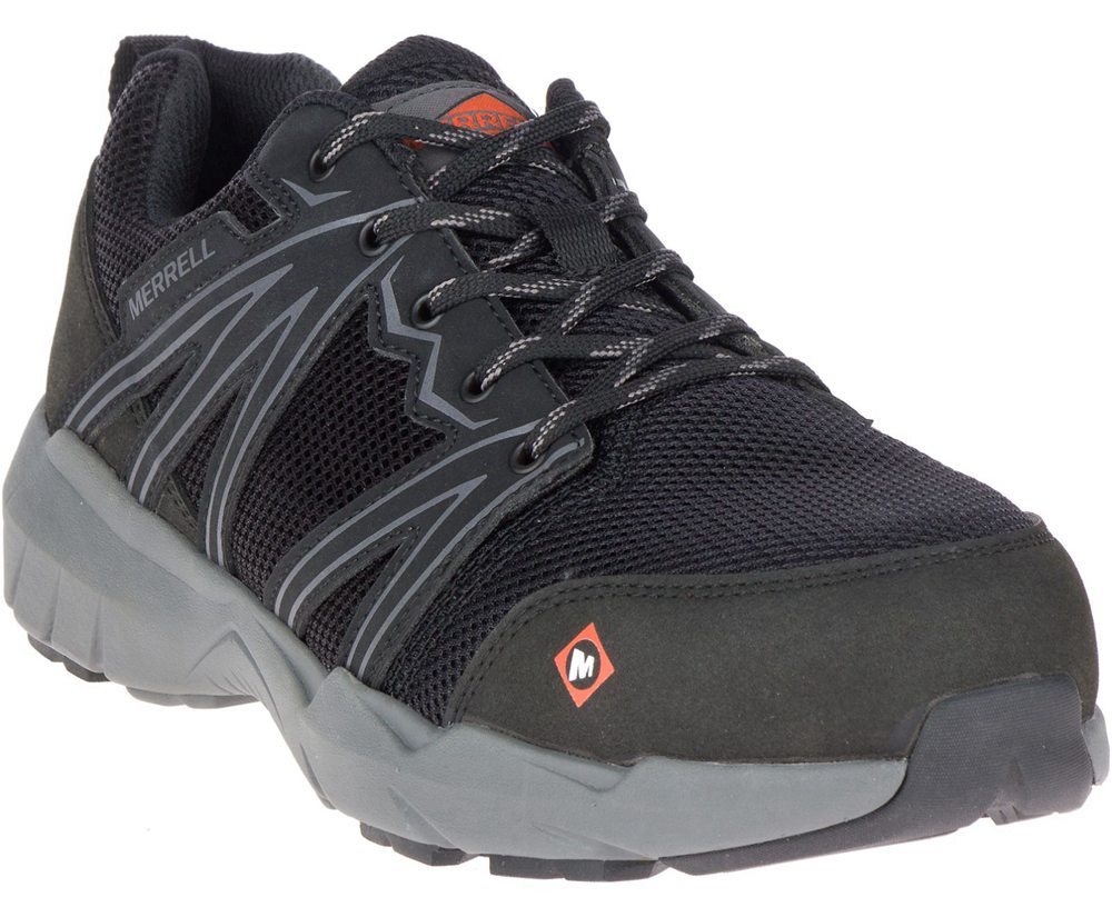 Merrell Sneakers Black - Fullbench Superlite Alloy Toe Wide Width - Mens 10QPRVLUJ